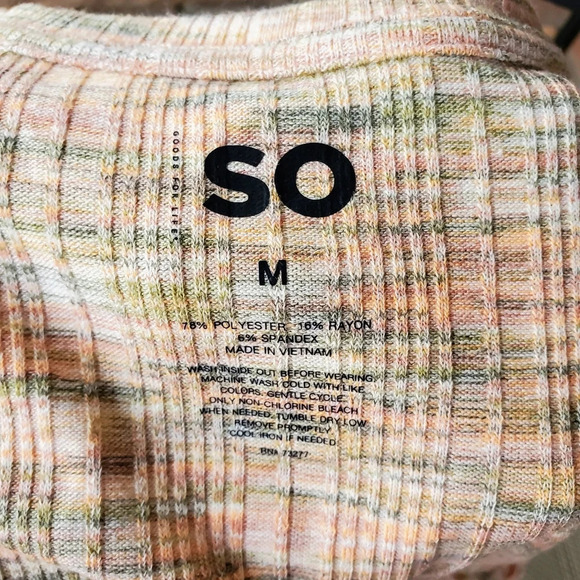 NWT SO Peach Spice Women’s Junior's Short Sleeve Top Size Medium - Picture 12 of 14